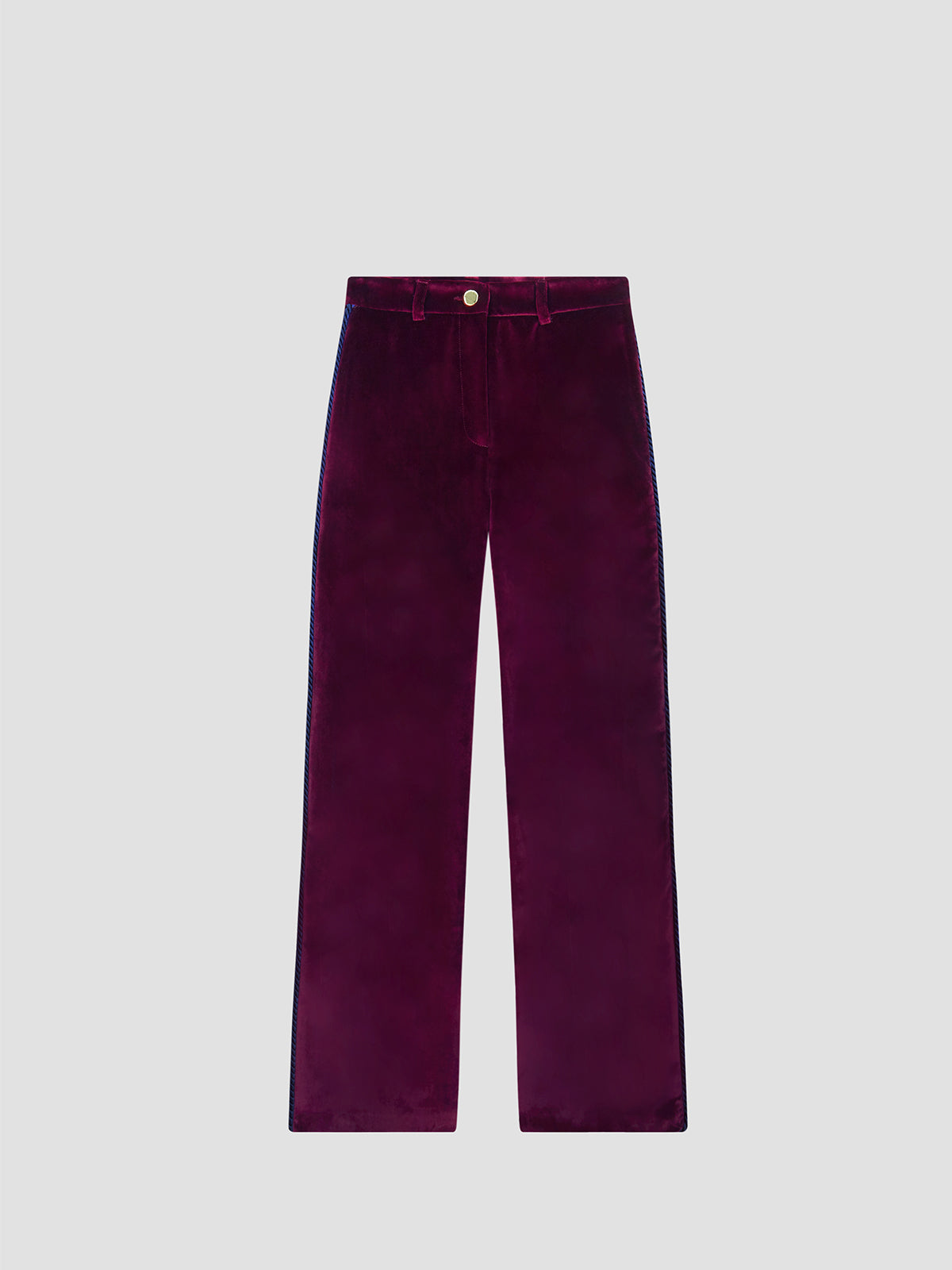 leonor pants velvet aubergine