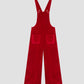 Malmo velvet jumpsuit in red