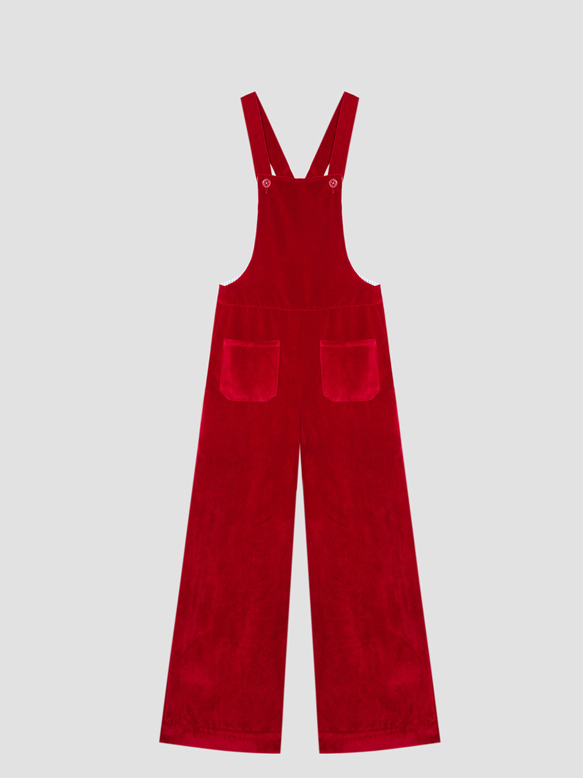 Malmo velvet jumpsuit in red