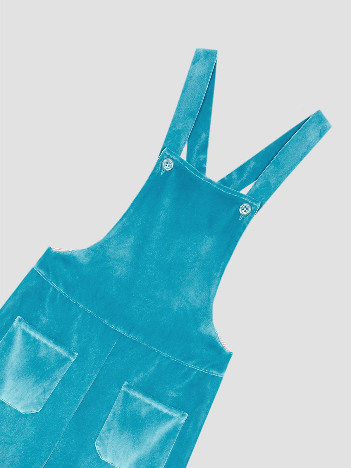 Malmo velvet jumpsuit in turquoise