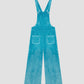 Malmo velvet jumpsuit in turquoise