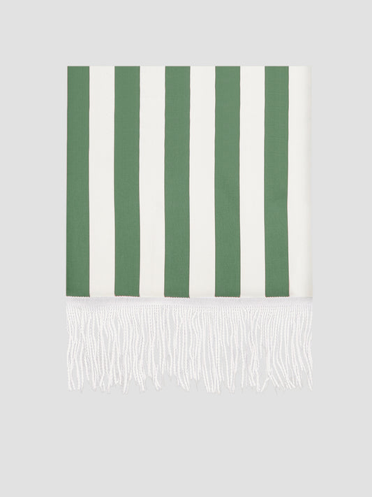 Fringed Parasol Tablecloth Green