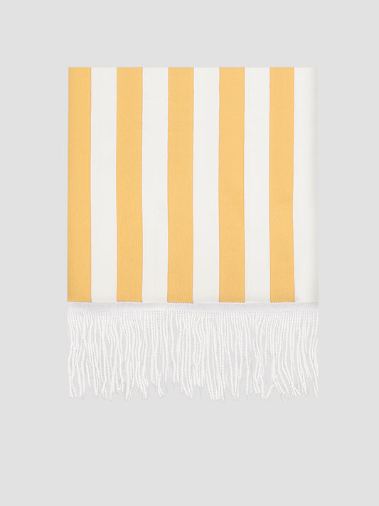 Fringed Parasol Tablecloth Yellow