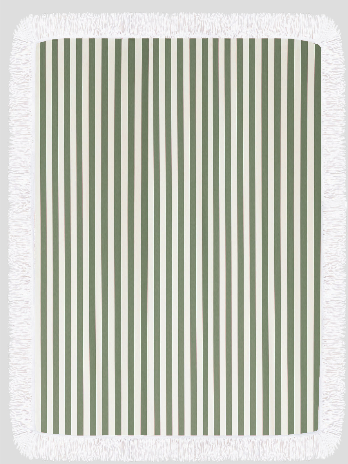 Fringed Parasol Tablecloth Green