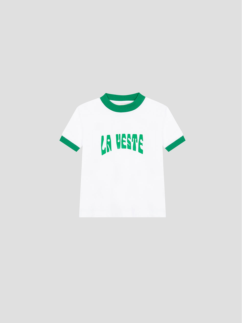 Mini Ringer Tee Shirt Green – La Veste