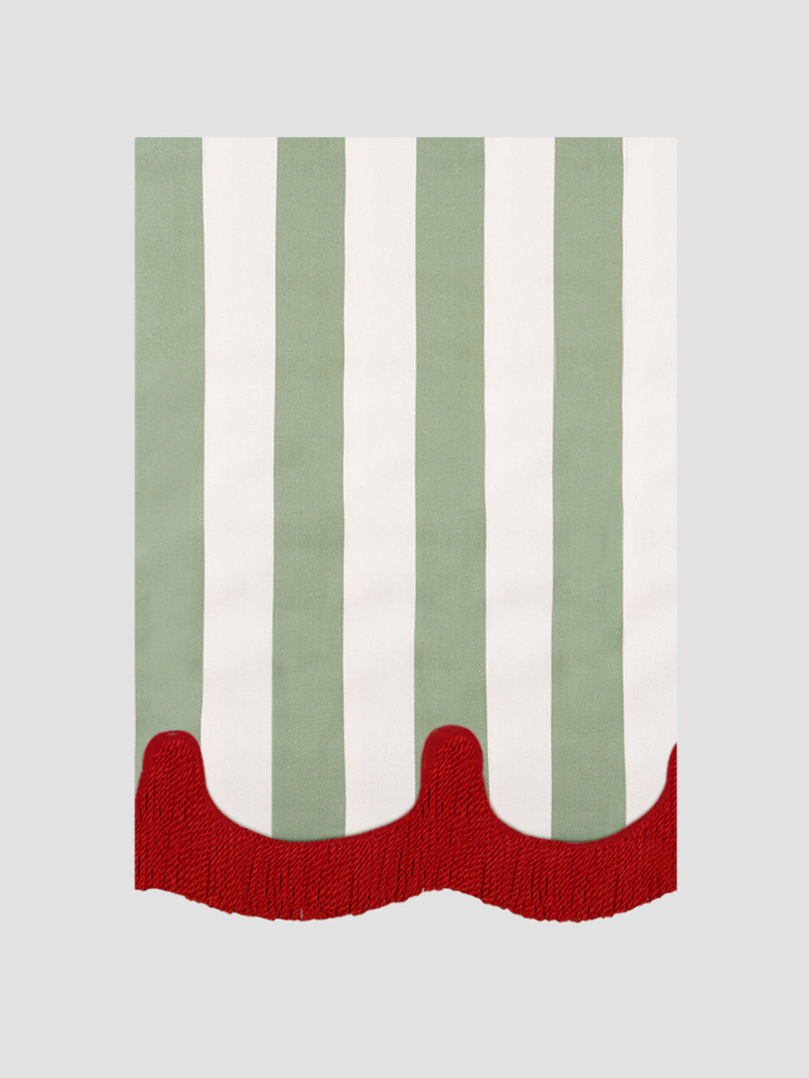 Candy Cane Tablecloth Green