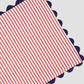 Placemat Vertical Stripe Red