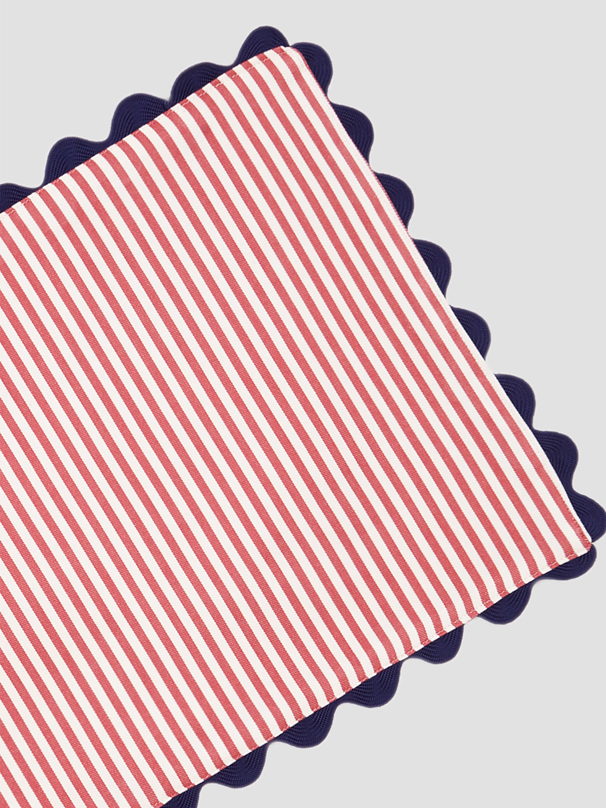 Placemat Vertical Stripe Red