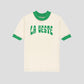 T-shirt in white cotton with LA VESTE logo in green