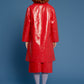 red señorita coat long