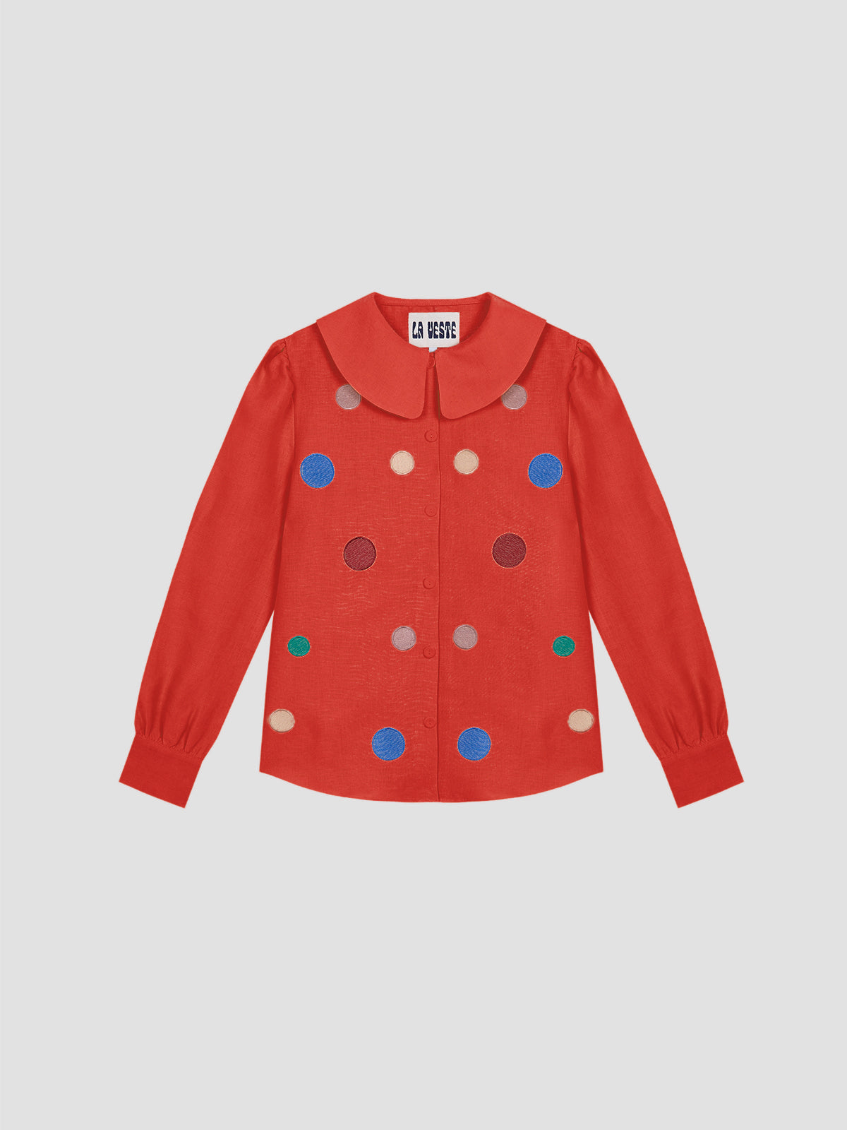 Confeti Shirt Linen Red