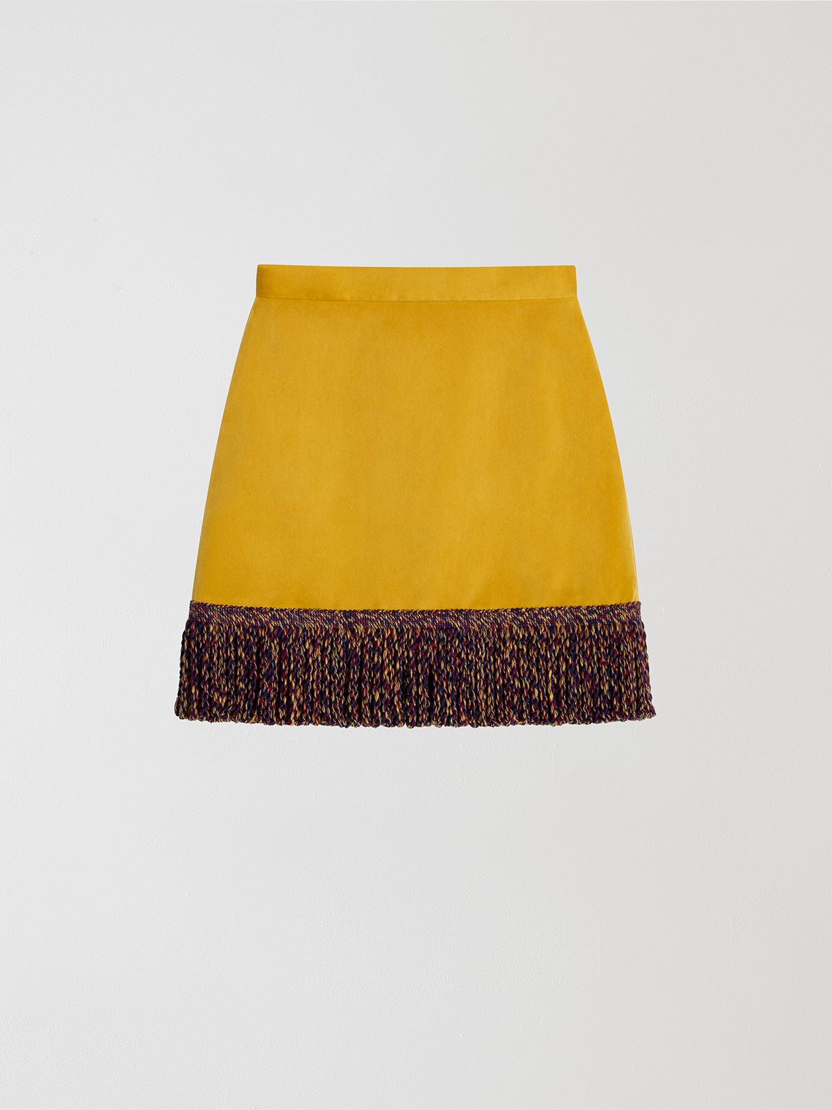 Cher Mini Skirt Velvet Yellow