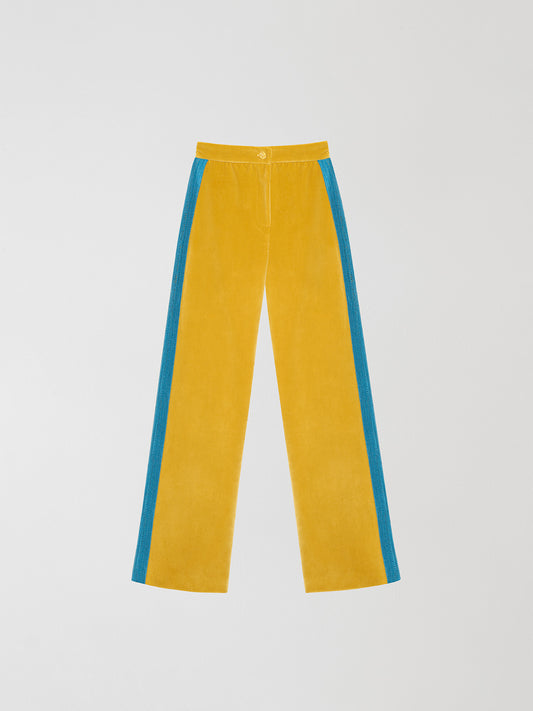 Elvis Velvet Pants Yellow