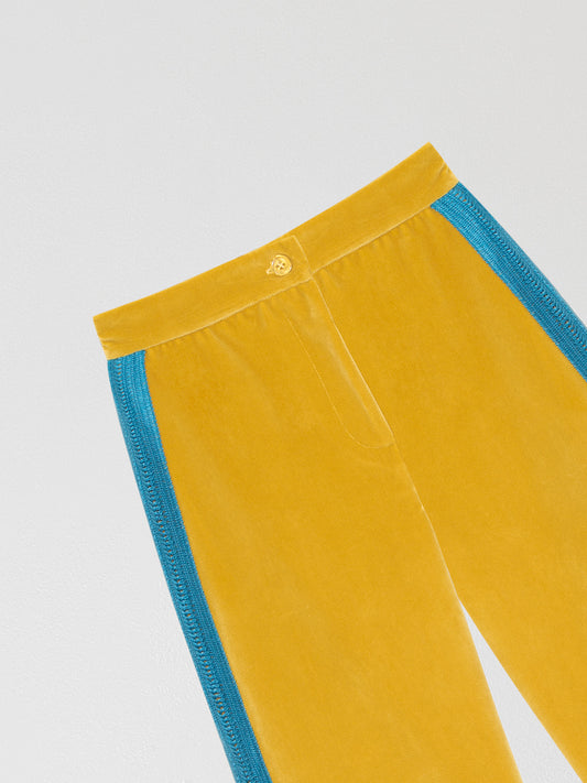 Elvis Velvet Pants Yellow